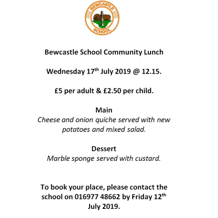 Community Lunch 17.07.19