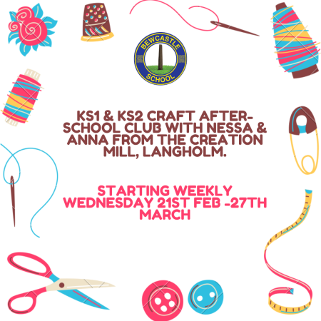 Craft After-School Club with Creation Mill Langholm